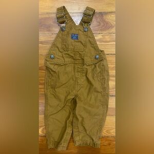 Carters overalls and waffle shirt